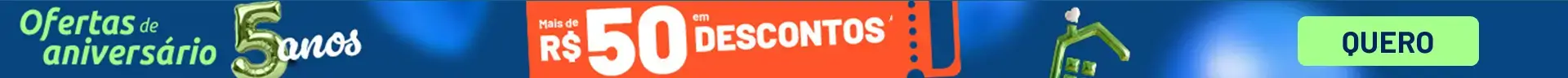 Banner de descontos aniversario Myralis
